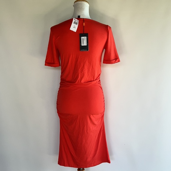 NWT Isabella Oliver Ruched T-Shirt Maternity Dress - sz 1 (= 2US) - Picture 5 of 6